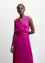 Vestido Romina Fucsia Talla S Mujer Mango