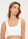 Top Int. Corto Mujer L - Blanco900