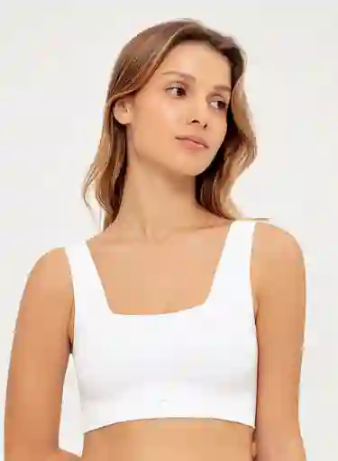Top Int. Corto Mujer L - Blanco900