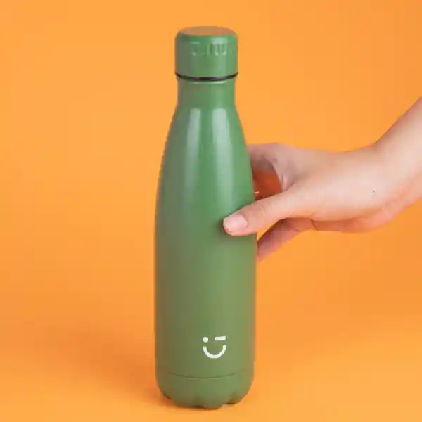 Termo Botella Color Verde Miniso