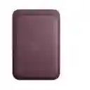 Apple Cartera de Trenzado Fino Con Magsafe Para iPhone Rojo Mora