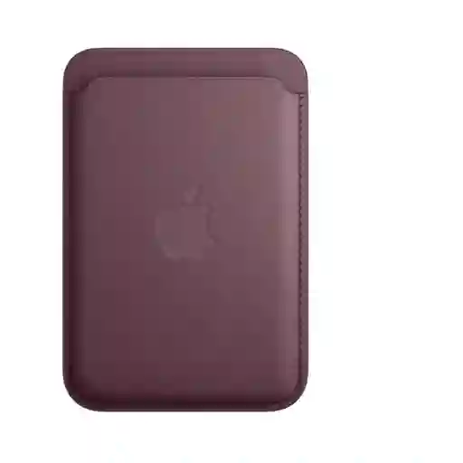 Apple Cartera de Trenzado Fino Con Magsafe Para iPhone Rojo Mora