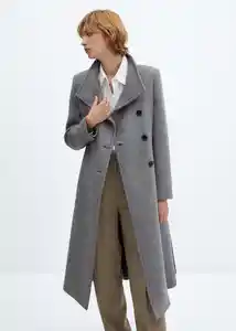 Abrigo Sirenita Gris Talla 24 Mujer Mango