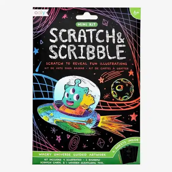 Ooly Kit de Arte Mini Scratch Universo