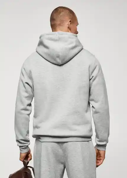 Buzo Sudadera Bono Gris Medio Vigoré Talla L Hombre Mango