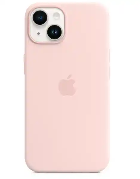 Apple Silicone Case iPhone 14 With Magsafe Chalk Pink