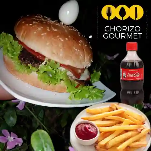 Combo Burger de Res + Coca Cola 400Ml