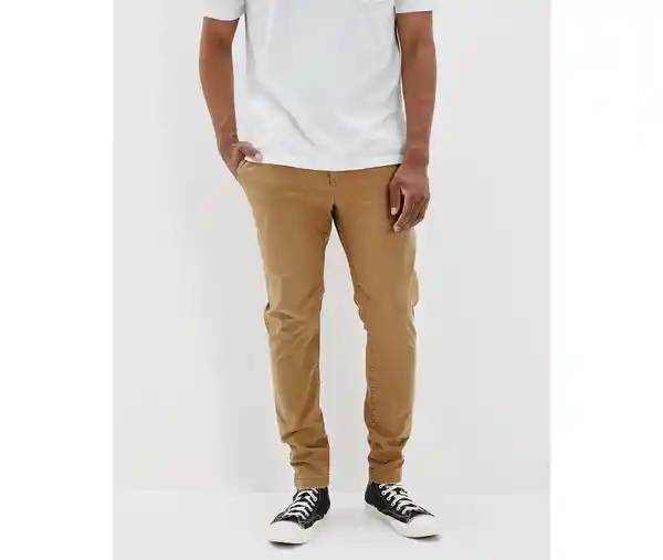 Pantalón Hombre Khaki Oscuro Talla 32 x 30 American Eagle