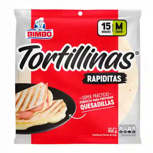 Bimbo Tortillas de Harina de Trigo Tortillinas Rapiditas M