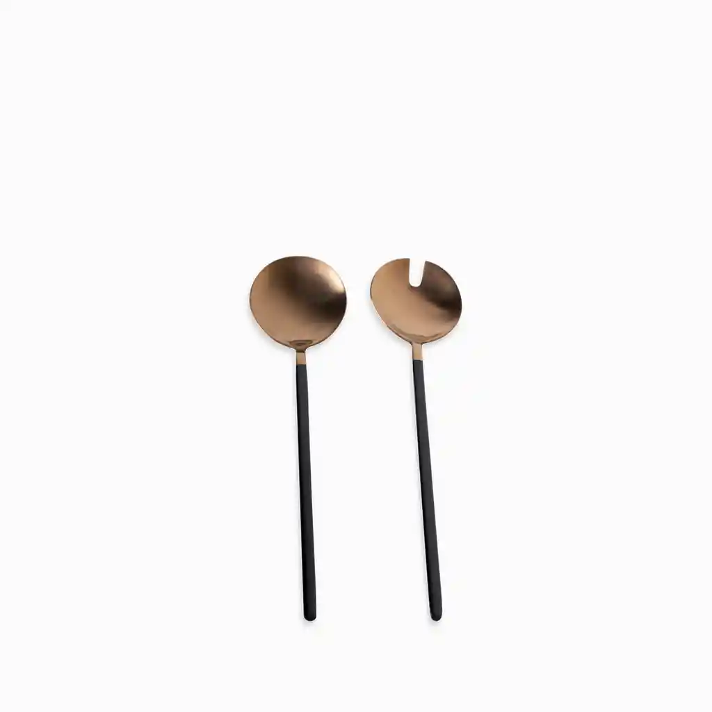 Set de Servidoras Copper - Negro Ambiente Gourmet