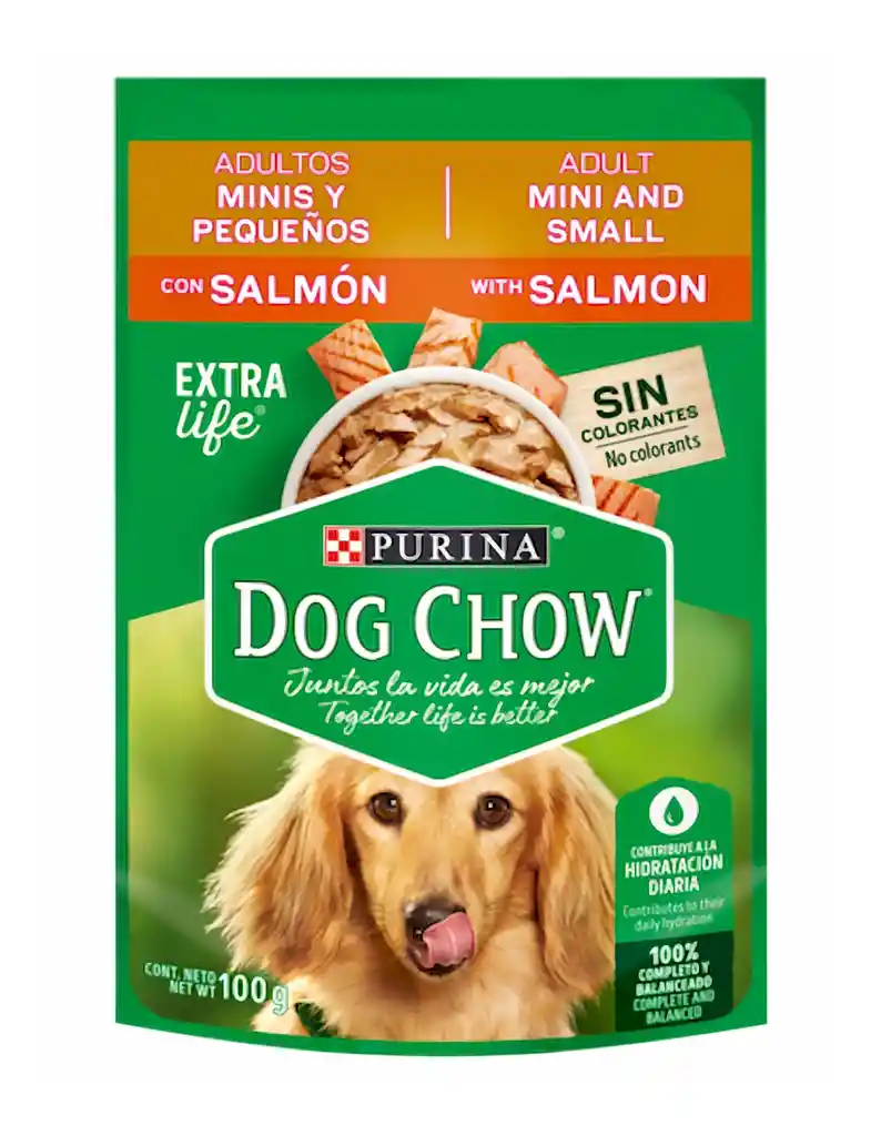Dog Chow Alimento Para Perro Adulto Salmón Mini y Pequeño