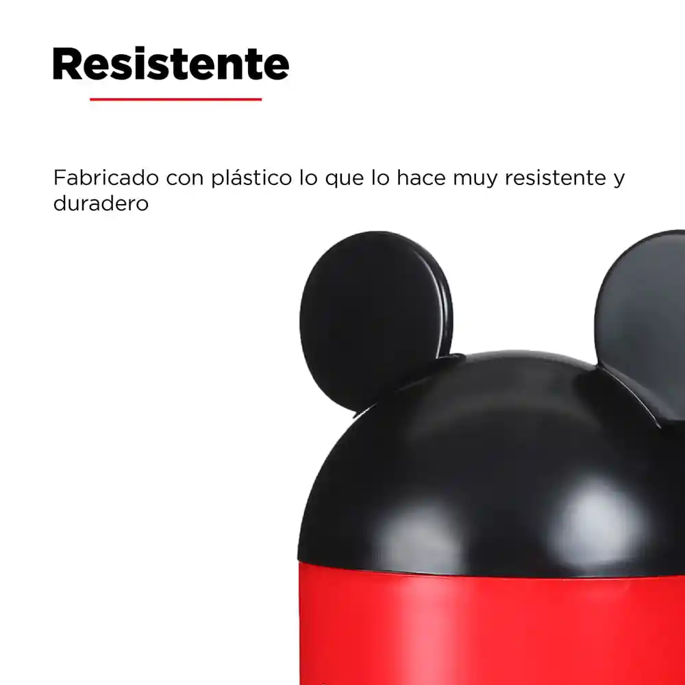 Miniso Organizador Plástico Para Escritorio Mickey Mouse Negro