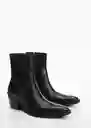 Botines Coa Negro Talla 37 Mujer Mango