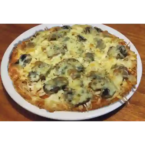 Pizza Saludable Pollo con Champiñones