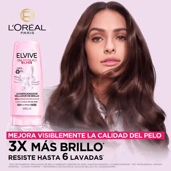 Acondicionador Elvive Loreal Paris Glycolic Gloss 680 ml
