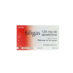 Siligas 125 Mg Cereza Caja X 20 Tableta Masticable