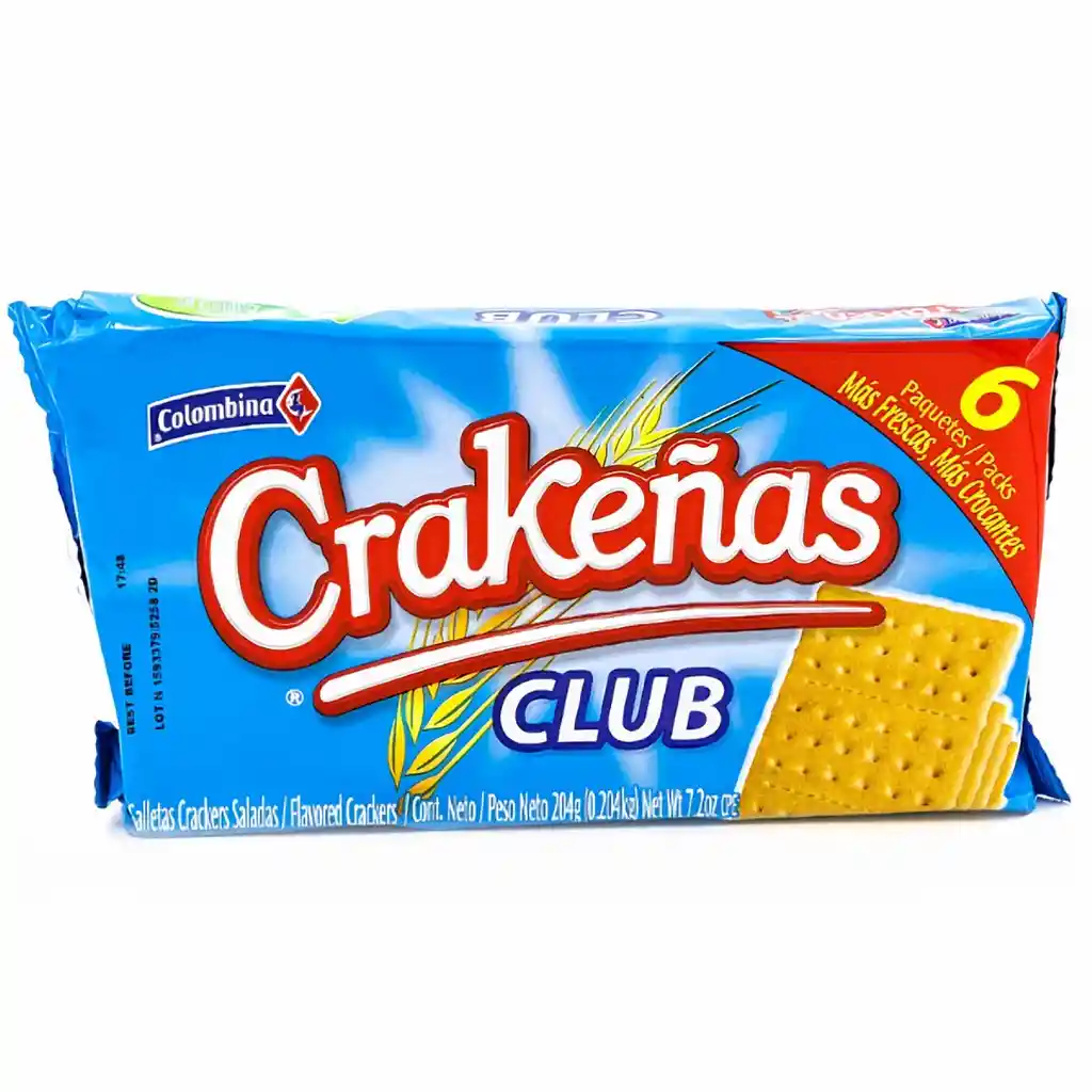 Crakeñas Galletas Crackers Saladas Club