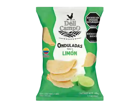 Papas Onduladas Limon Deli Campo