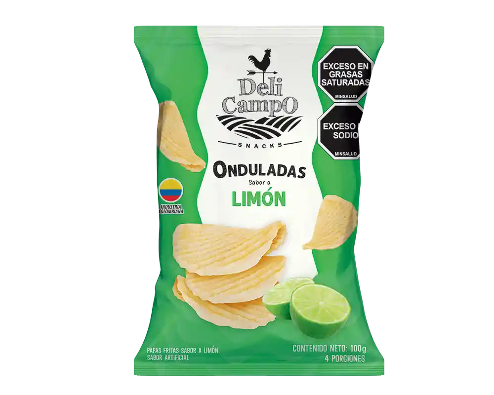 Papas Onduladas Limon Deli Campo