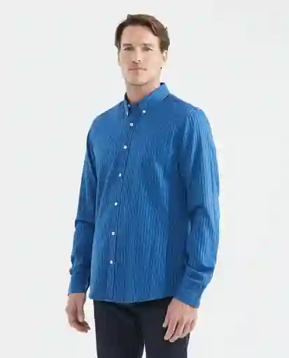 Camisa Denim Stripes Azul Dark Ultraoscuro T.XXL Chevignon
