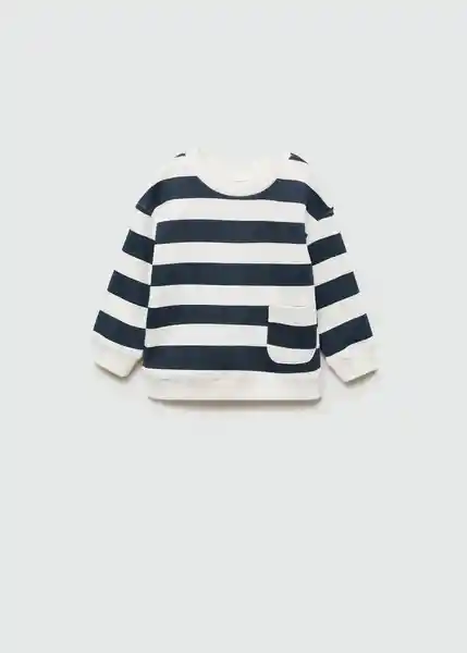 Sudadera Stripeb7 Navy Talla 97 Niños Mango