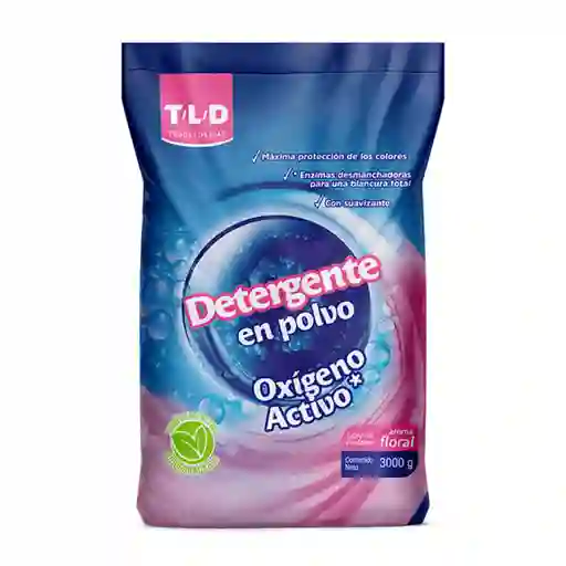 TLD Detergente en Polvo con Oxigeno Activo con Aroma Floral 