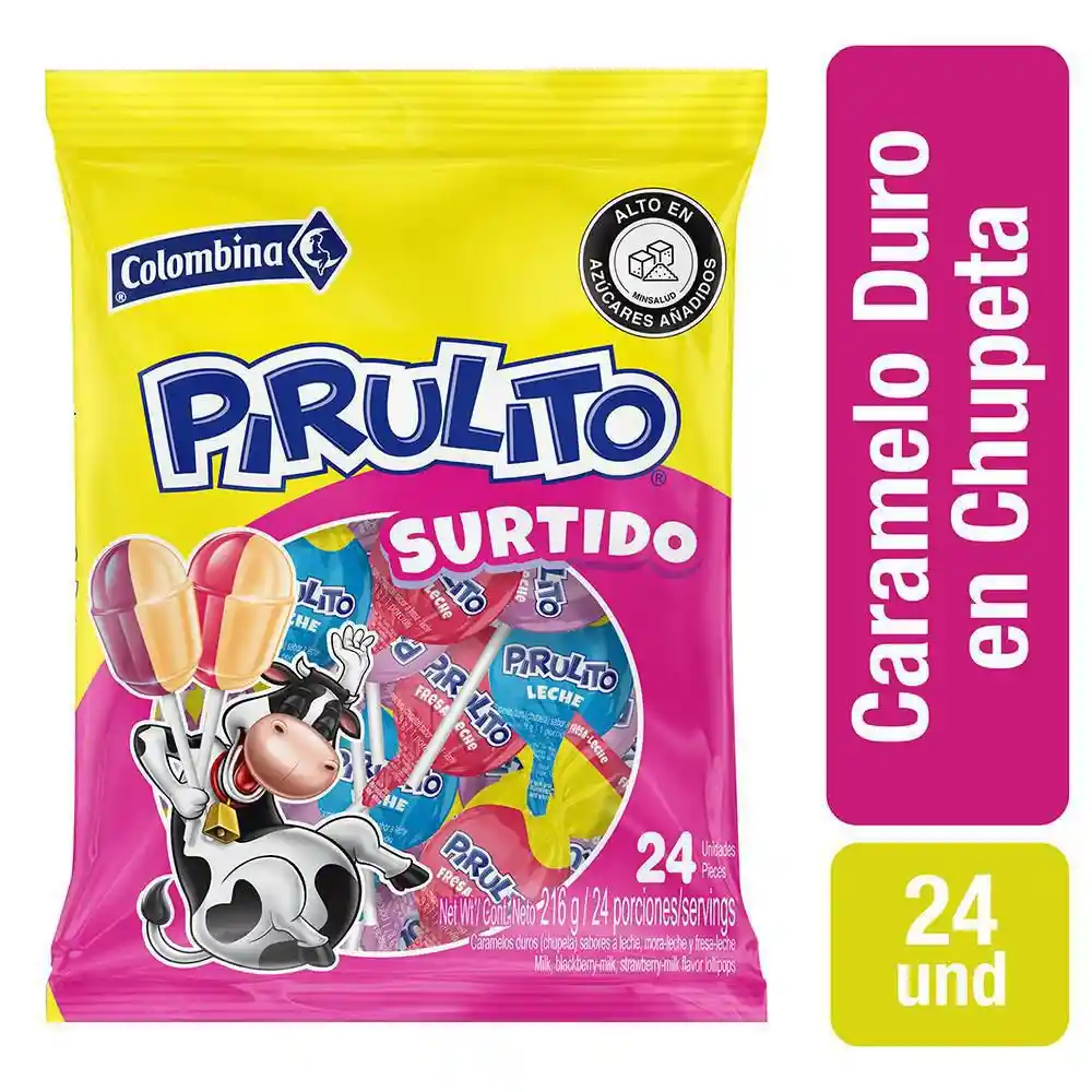Pirulito Bombones de Sabores Surtido 