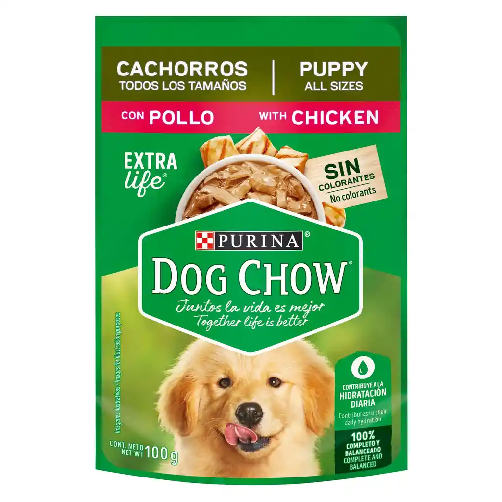 Comida húmeda para perro Dog Chow Cachorros Pollo x 100 gr