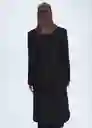 Abrigo Malecon Negro Talla S Mujer Mango