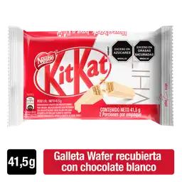 Galleta Wafer KITKAT White recubierta con chocolate blanco x 41,5g