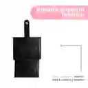 Tarjetero Con Líneas Bordadas Negro Serie Miniso