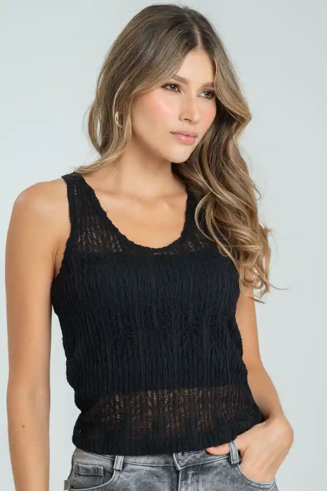 Blusa Tejido Plisado