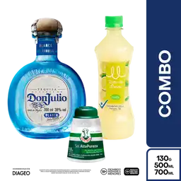 Combo Don Julio Tequila Blanco + Carulla Zumo + Refisal Sal
