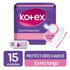 Kotex Protectores Diarios Extra Largos