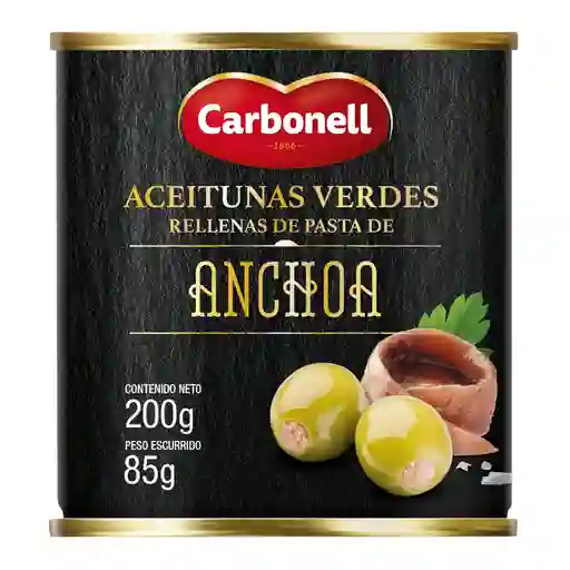 Carbonell Aceitunas Verdes Rellenas de Pasta de Anchoa