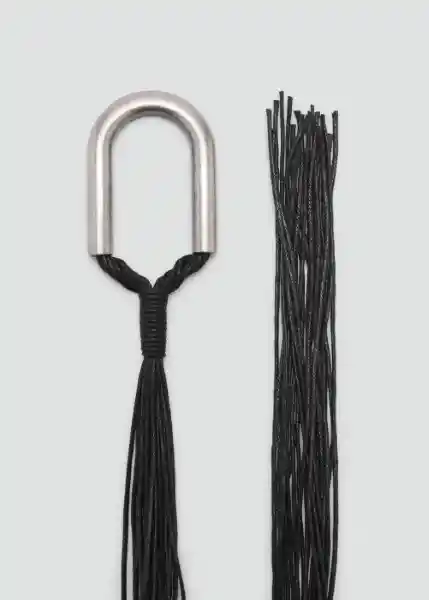 Cinturón Indiec Negro Talla 21 Teen Niñas Mango