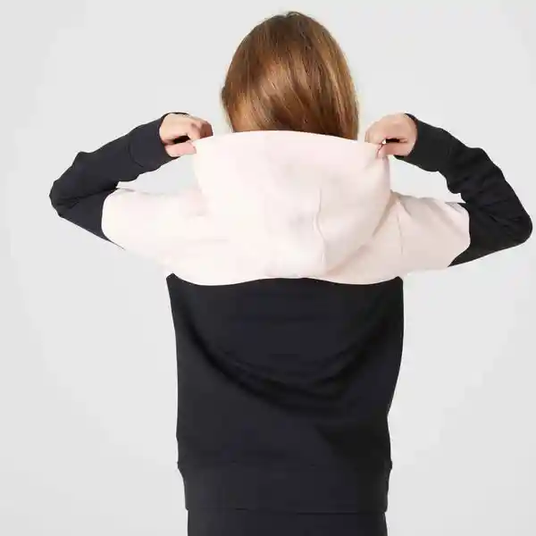 Domyos Saco Con Capucha Niños Rosado y Negro Talla 14-15A 500
