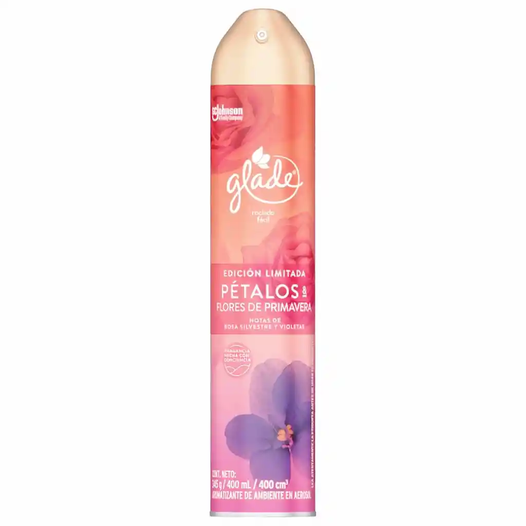 Glade Ambientador Aerosol Pétalos Flores