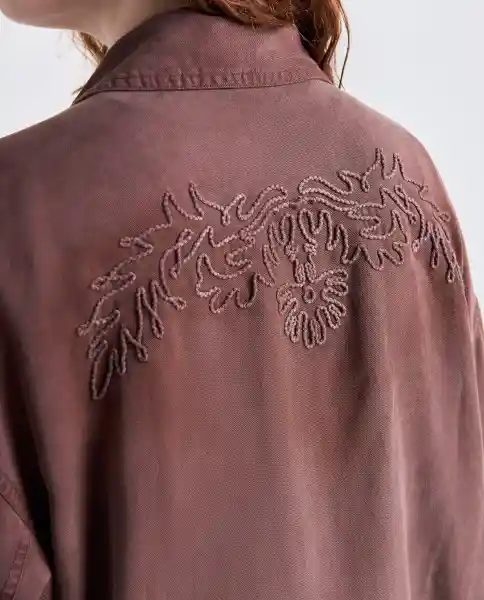 Camisa Mujer Café Talla S 619G004_CAF181425 Americanino