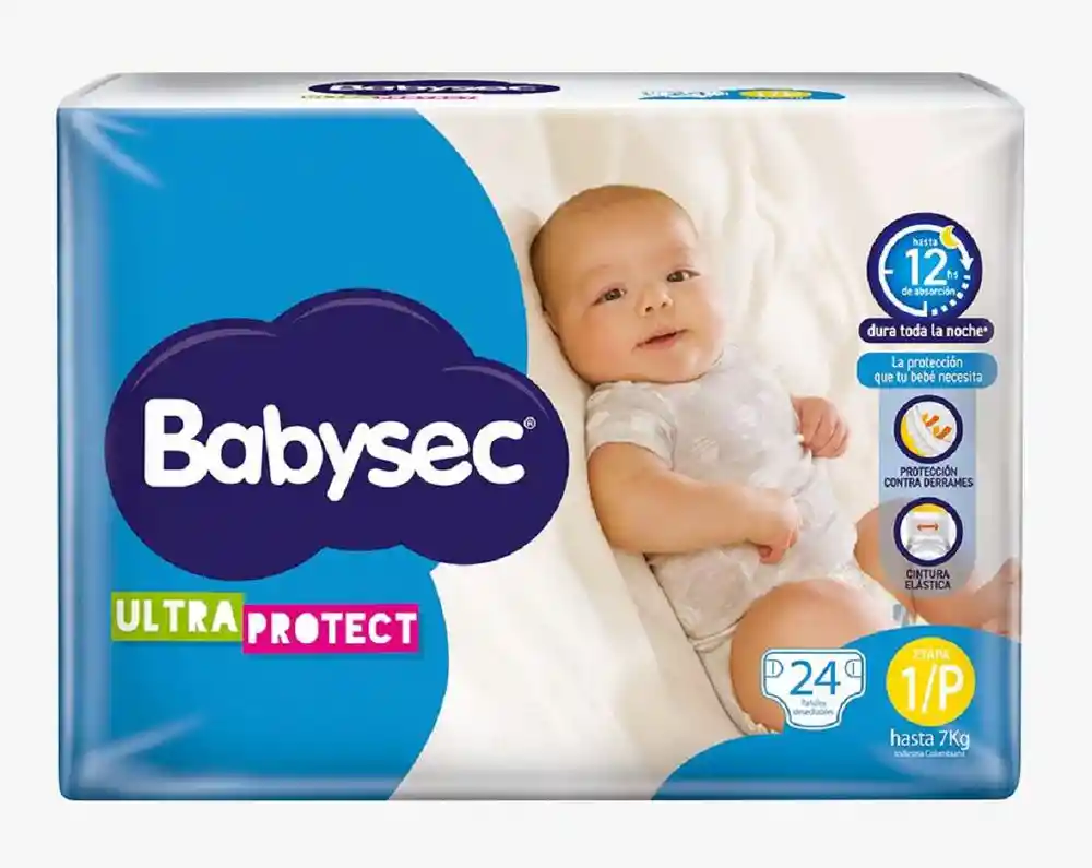 Babysec Pañal Desechable Ultra Protect Etapa 1