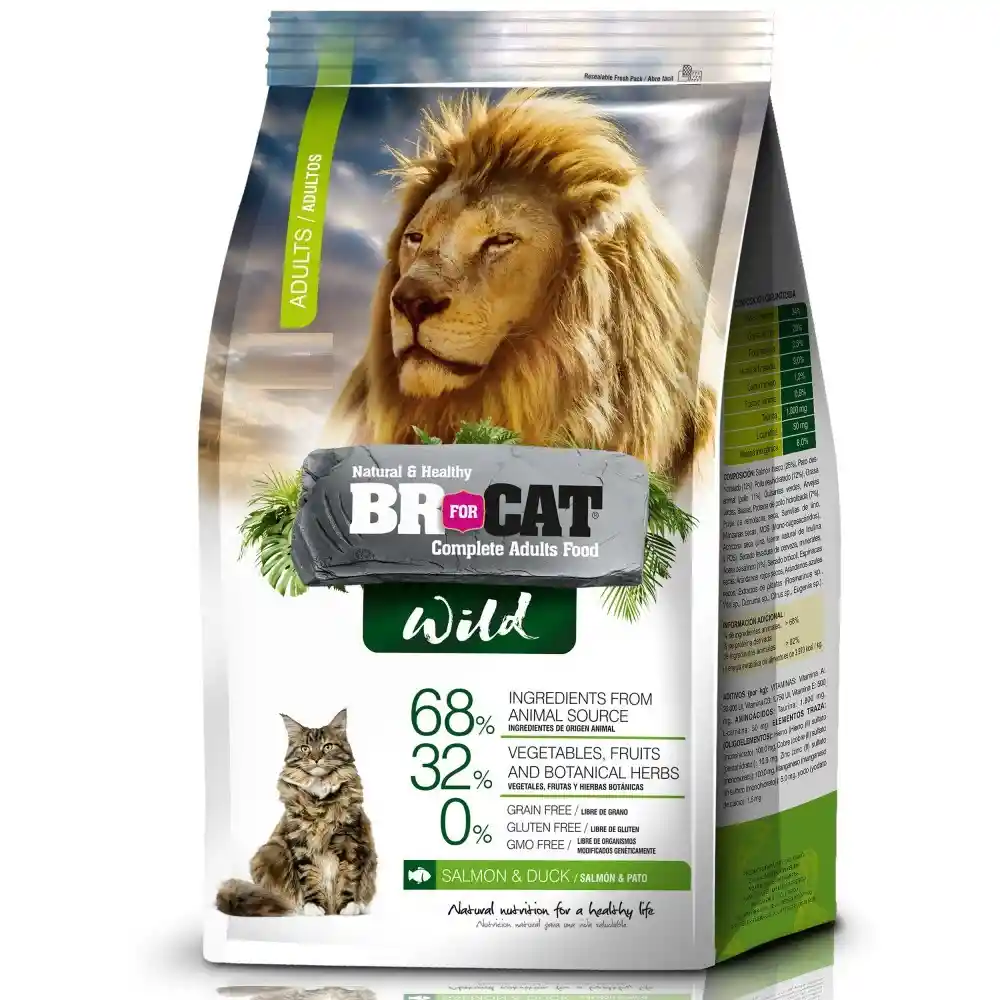 Br For Cat Alimento para Gato Sabor Salmón y Pato 1 Kg