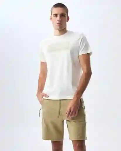 Camiseta Hombre Crudo Talla XXL 841G000_CRU110606 Americanino