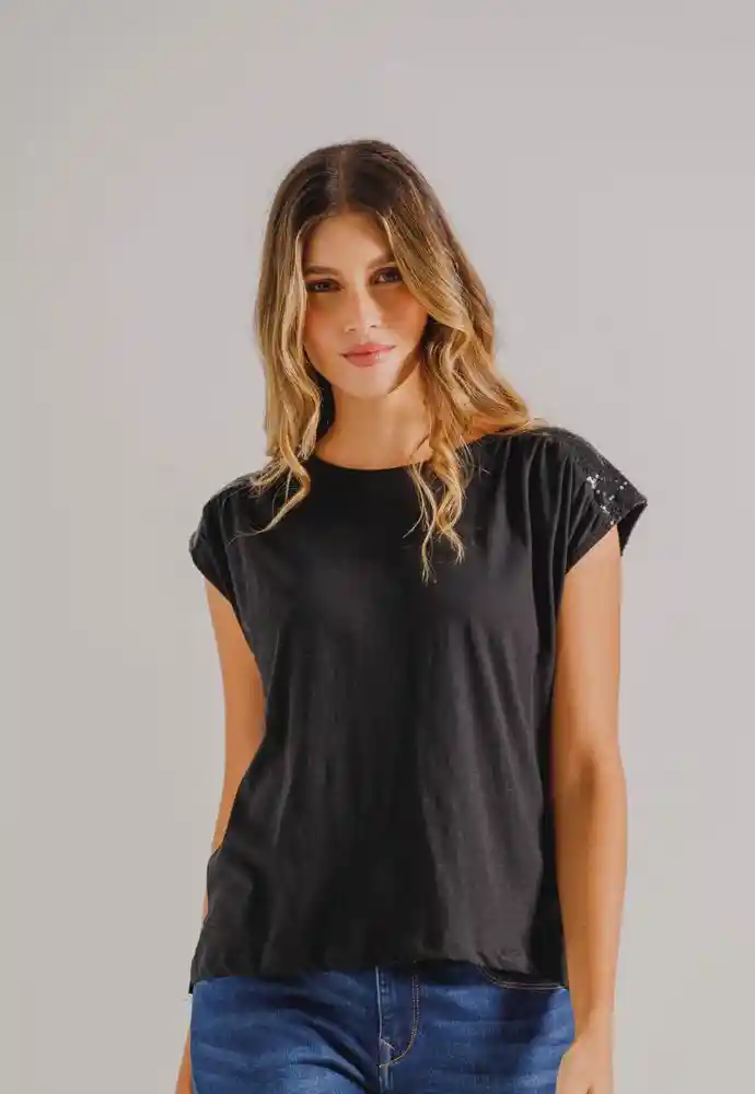 Blusa Manga Sisa L-negro