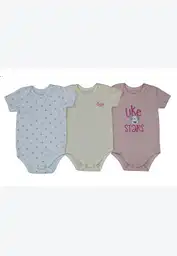 Set X 3 Bodys Rib Beba 3-6-palo Rosa