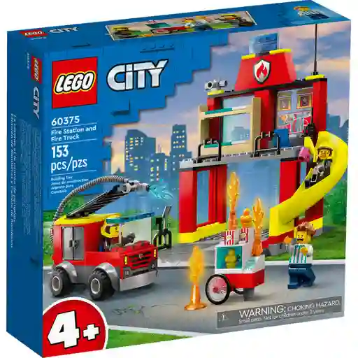 Set de Construcción Estación de Bomberos y Camión Lego