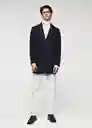 Abrigo Hake-I Navy Talla S Hombre Mango