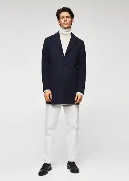 Abrigo Hake-I Navy Talla S Hombre Mango