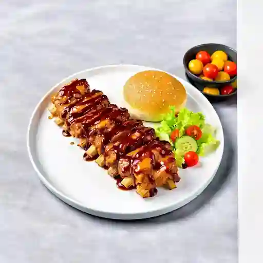Costillas Bbq + Bollo