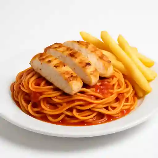 Espaguetis de Pollo