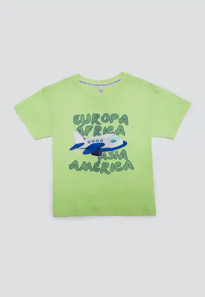 Camiseta Manga Corta 4t-verde